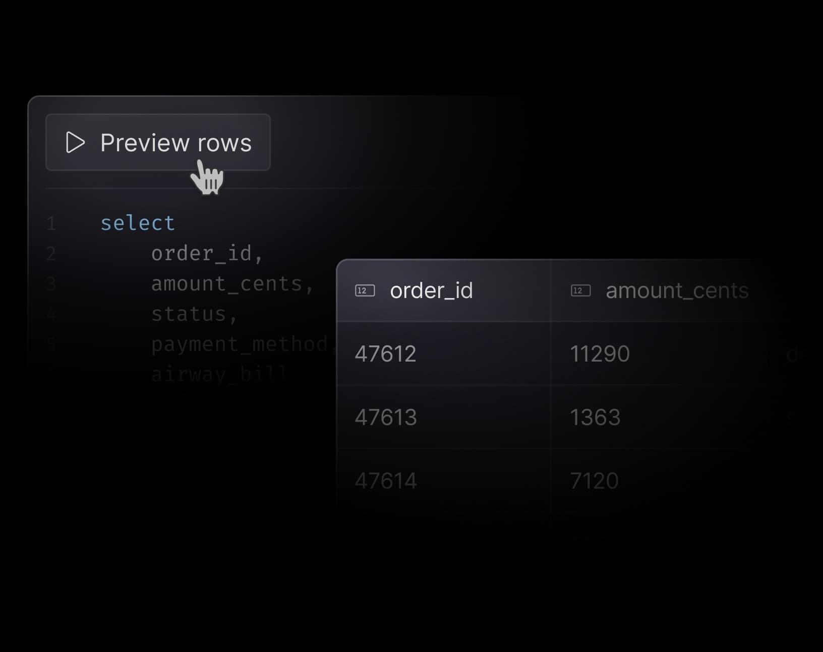Preview queries