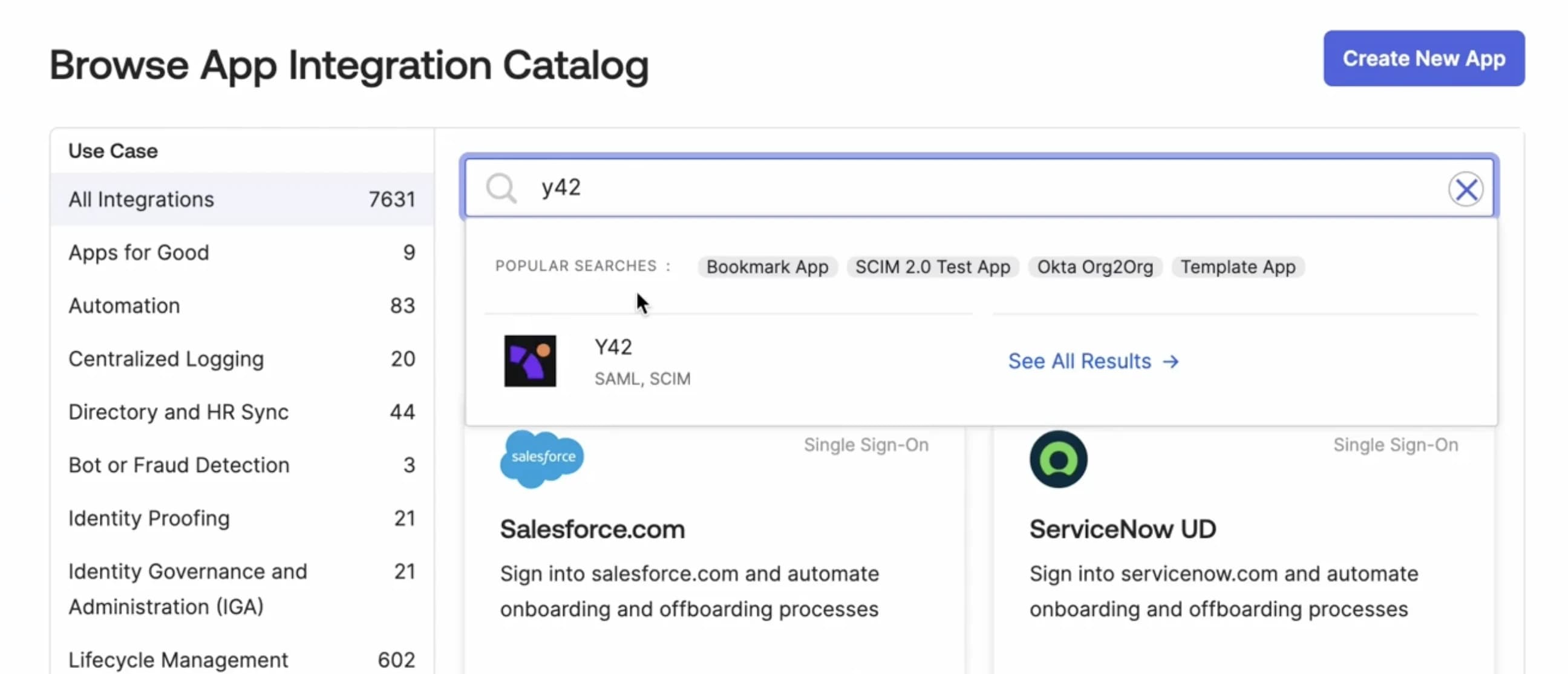 Okta SCIM: Add Y42 application to Okta 1/3