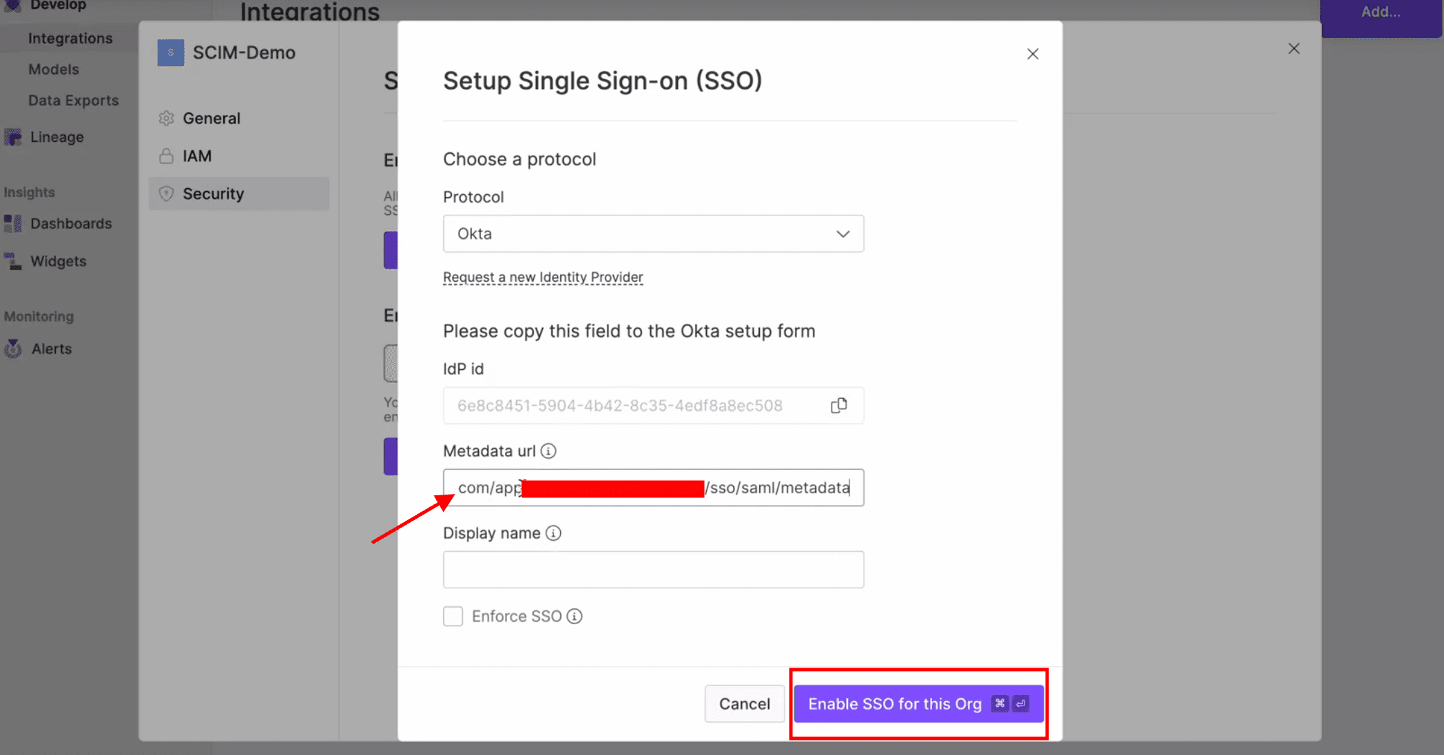 Set-Up Okta in Y42: Finalize SSO set up.