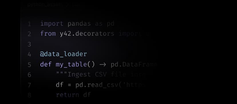 Effortlessly ingest custom data using Y42 and Python.